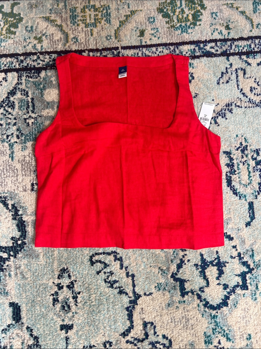 OLD NAVY Women's Red Square-Neck Tank Top